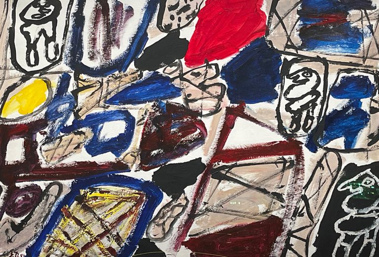 Jean Dubuffet, Site Avec 3 Personnages, 1981