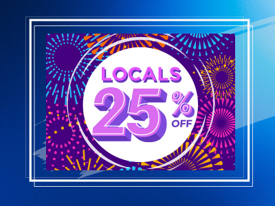 Locals 25% off discount