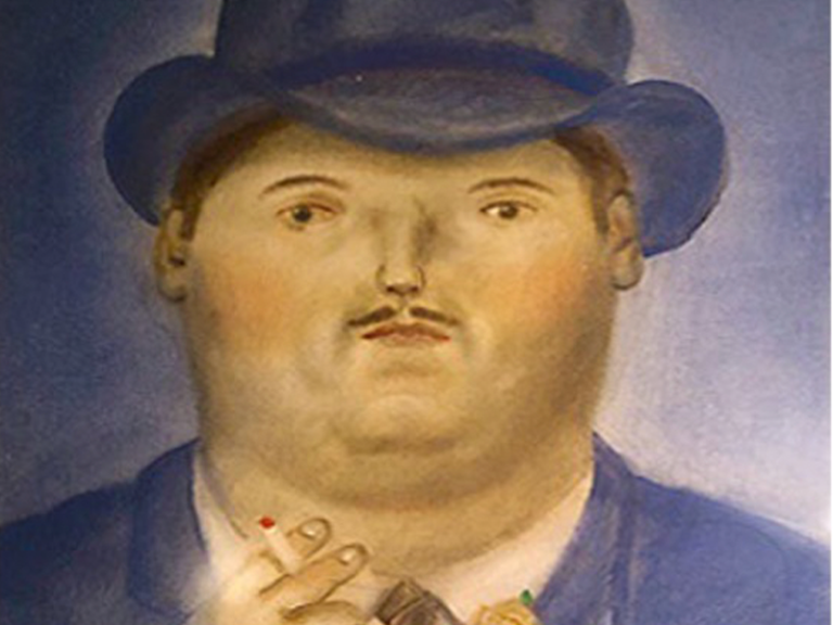 Fernando Botero, Man Smoking Cigarette, 1979